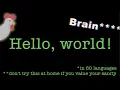I wrote Hello World in 50 programming languages and it was painful