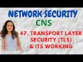 Transport Layer Security its Working CNS