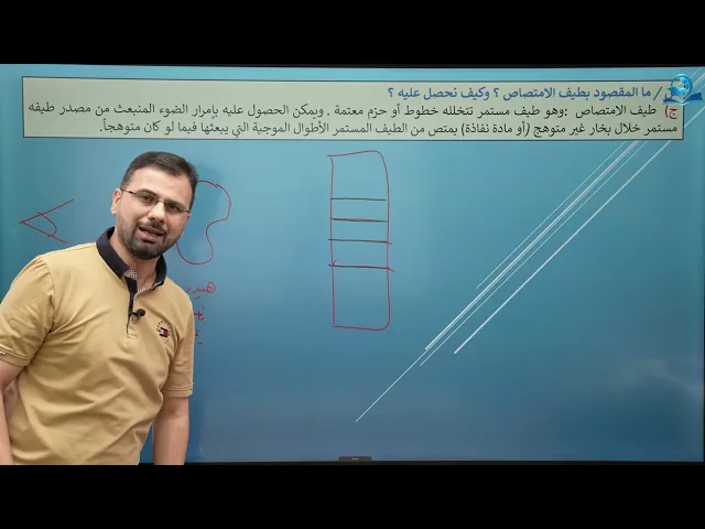 ⁣فيزياء السادس الاعدادي - الفصل الثامن - الاطياف الذرية والليزر ج2