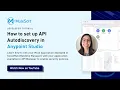 How to set up API Autodiscovery in Anypoint Studio Getting Started with MuleSoft