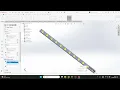 Hole Wizard linear pattern in SolidWorks