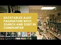 DataTables AJAX Pagination with Search and Sort in CodeIgniter