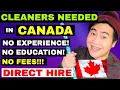 CLEANERS NEEDED IMMEDIATELY IN CANADA ZT CANADA