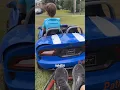 He got an upgrade for his go-kart