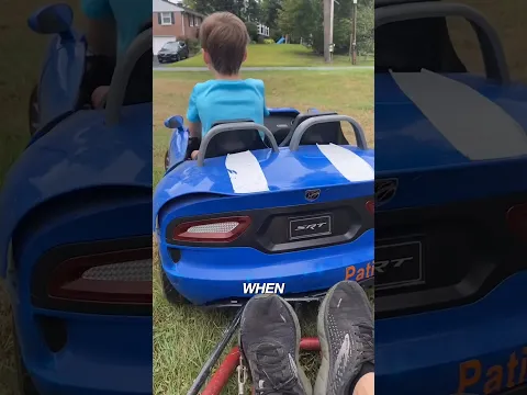 He got an upgrade for his go-kart!