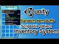 Unity3D - Item Scriptable Object Inventory System Part 3