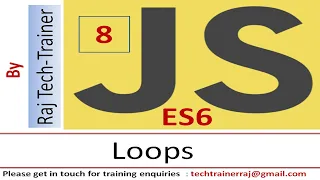 JavaScript Tutorial for Beginners Part 8 - Loops Iteration Learn JavaScript ES6