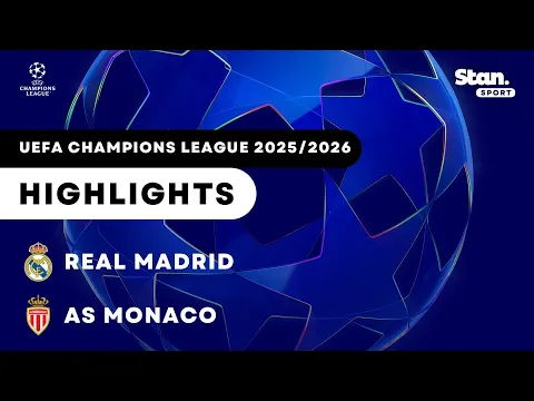 Video Thumbnail: Real Madrid v AS Monaco | Highlights | UEFA Champions League 2025/26