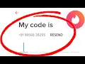 Tinder Verification Code Not Received Account Creating Problem Solved