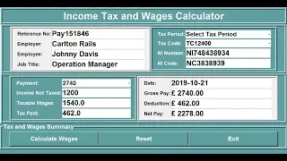 How to Calculate Income Tax and Wages in Python - Part 1 of 2