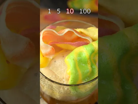 Rainbow Rice Cracker #food #Shorts #challenge