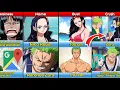 Comparison ZORO vs NICO ROBIN One Piece