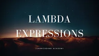 Master Java Lambda Expressions Java 8 features episode 1