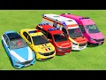 Download Lagu POLICE CARS, FIRE DEPARTMENT, AMBULANCE EMERGENCY VEHICLES TRANSPORTING WITH TRUCKS ! FS22