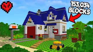 I Built a LEGO SET in Minecraft Hardcore