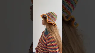 Crochet Summer Colorful Hat Szydelkowanie Crochet 