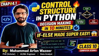 Lec-4 1 CONTROL STRUCTURE IN PYTHON DECISION MAKING CLASS 10TH COMPUTER SCIENCE