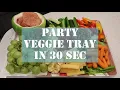 How to build a Party Veggie Tray 1-min recipe