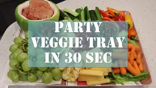 How to build a Party Veggie Tray 1-min recipe