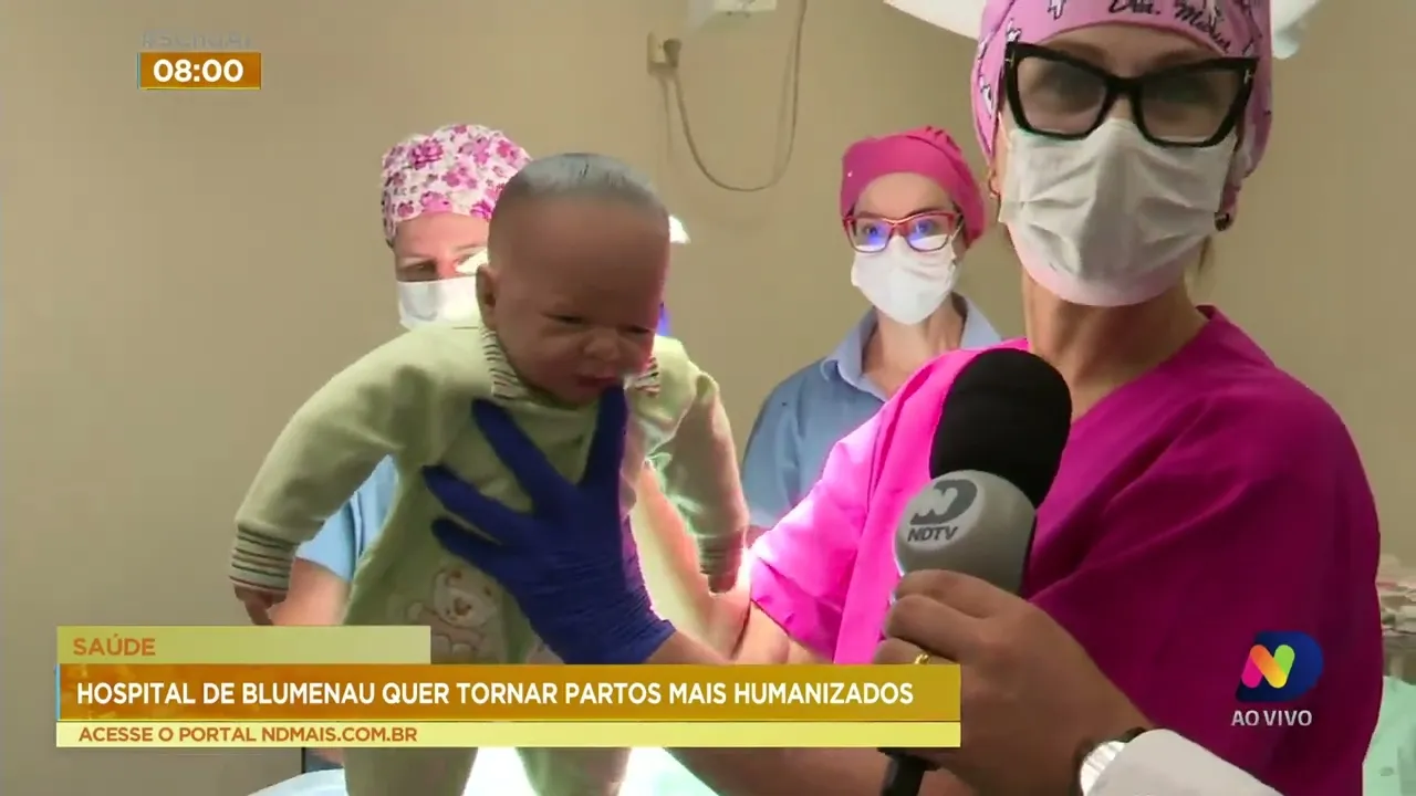 Procedimento de partos cesarianas passam a ser mais humanizados em hospital de Blumenau