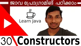 30 Introduction to Constructors Java Malayalam Tutorial For Beginners