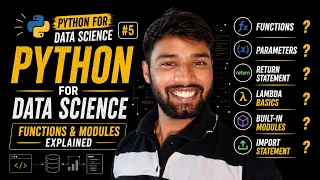 Python Functions Modules Explained in Hindi Python for Data Science Complete Beginner Tutorial