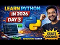 Python Tutorial Day 3 - Complete Beginner Guide