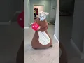 Download Lagu A little fat shaggy rabbit brings a red balloon to the doggie