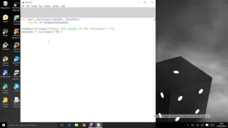 Python Programming perimeter of rectangle