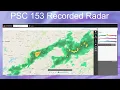 PSC153 Weather Lab - Recorded radar loop