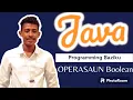 OPERASAUN Boolean utiliza PROGRAMASAUN LINGUAJEN JAVA