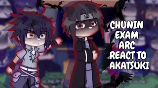 Chunin Exams Arc React To Naruto Villains Akatsuki Gacha React 