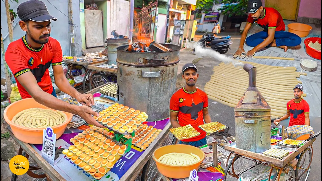 Vizag Hardworking Man Selling Woodfire Wali Nankhatai Biscuit Rs 5/- Only l Andhra Pradesh Food Tour