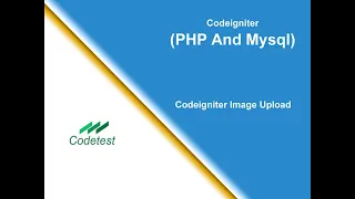CodeIgniter Tutorial - Upload Image File using Jquery Ajax Telugu