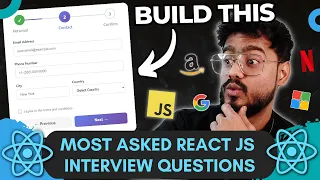 React JS Interview Questions Multi Step Form - Frontend Machine Coding Interview