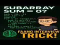 Largest Subarray with 0 Sum Must-Know DSA Trick for FAANG Interviews