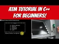 How to create Simple ATM Machine in C Program ATM Program deposit wit raw money in c Source Cod