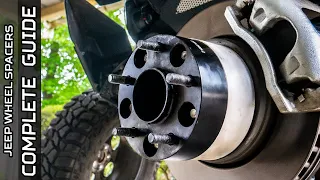 The WHEEL SPACER guide for Jeep JL JT JK - Size comparison Install Tips and more