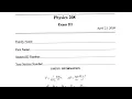 TAMU PHYS 207 Exam III 2009 Solutions