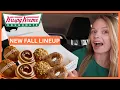 NEW Krispy Kreme Fall Lineup Maple Cheesecake Cafe Mocha Pumpkin Spice Cake Biscoff Cookie Butter