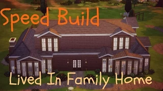 sims 4 speed build lived in family home