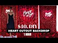 QUICK CHEAP Trendy Valentine s Day Heart Backdrop