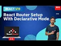 How to Setup Declarative Mode React Router in React 19 In Hindi
