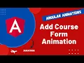 40 Animate add new course form with slide down and slide up in Angular Application - Angular16