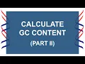 Python for Bioinformatics for Beginners Calculate GC content of sequences in a multi-fasta file