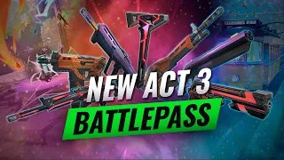 NEW ACT 3 BATTLE PASS IS AWESOME! - Valorant Skin Breakdown