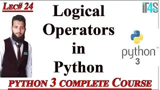Python Tutorial in Urdu Hindi Logical Operators in Python Logical Operations in Python