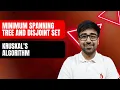 DSA in Python - Minimum Spanning Tree Using Kruskal s Algorithm GFG MST Part 159 Hindi