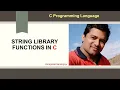 C programming String library functions Venugopal Narsingoju