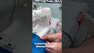 Learning to Sew Sails! #sailing #sewing #sails